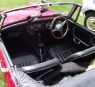 A 1968 Austin Healey Sprite, interior view