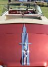 A view from the rear of a 1950 Austin Atlantic Convertible