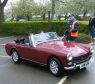 1974 MG Midget starting the MK tour