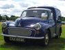 A Morris Minor 1000 Van from 1972. Note that the grille shown is non-standard.